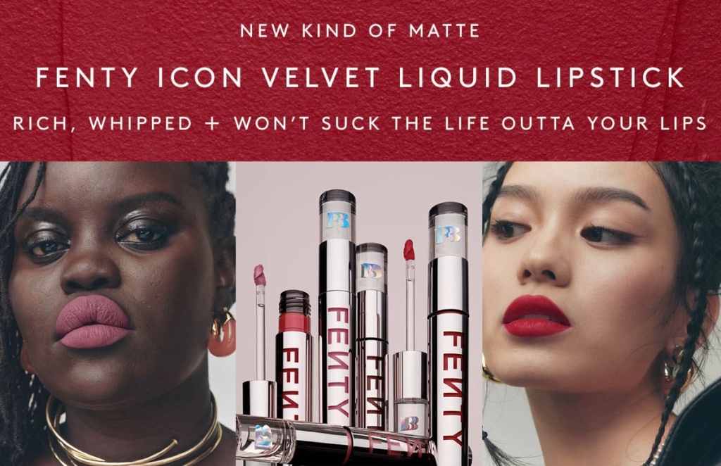 Icon Velvet Liquid Lipsticks de Fenty